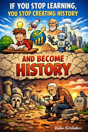 If You Stop Learning, You Stop Creating History and Become History