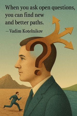 Creative Intelligence: ask KoRe open questions to find new paths