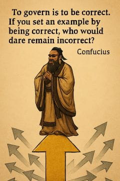 Confucious Quote on Governance: Lead by example