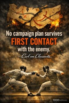 War tips: No campaign plan survives first contact with the enemy