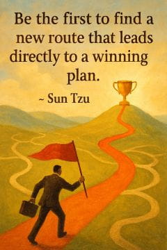 Be the first to find a new route that leads to a winning plan