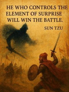 Ability To Surpise as a Comparative Advantage of Winners