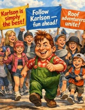 Roofland and Its Playful President Karlson - life design KoRe Way