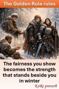 The Golden Rule rules - show fairness | KoRe proverb