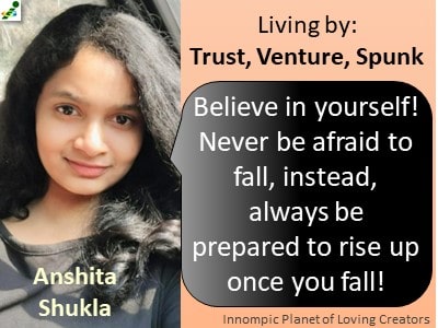 Anshita Shukla first impression card