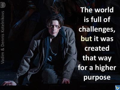 The World is full of challenges, Dennis Kotelnikov as Raskolinikov