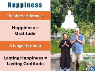 Hapiness is Gratitude, KoRe definition 