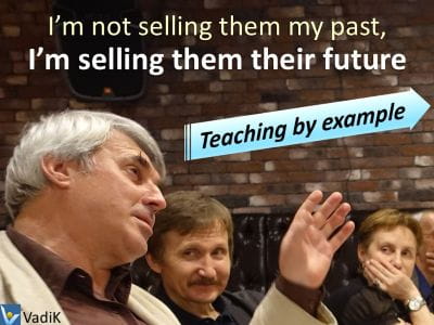 Inspirational Leadersip - selling future, leading by example