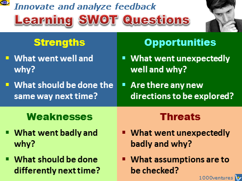Rapid Entrepreneurial Experimentation: Learning SWOT Questions