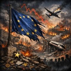 The Suicide of the European Union predicted by AI